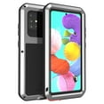 thumbnail image 1 of Dteck Case For Samsung Galaxy A51 4G (6.5 inch),Shockproof Armor Rugged Rubber Metal Aluminum Tempered Glass Screen Protective Hybrid Back Phone Case Cover ,Silver, 1 of 5