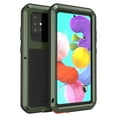 thumbnail image 1 of Dteck Case For Samsung Galaxy A51 4G (6.5 inch),Shockproof Armor Rugged Rubber Metal Aluminum Tempered Glass Screen Protective Hybrid Back Phone Case Cover ,Green, 1 of 5