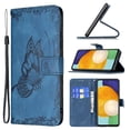 thumbnail image 1 of Dteck Case for Samsung Galaxy A52 5G/4G 6.5-inch,Magnetic Butterfly Patterned PU Leather Wallet Card Holder Flip Hybrid Rubber Case Protective Shockproof Kickstand Cover,Darkblue, 1 of 5