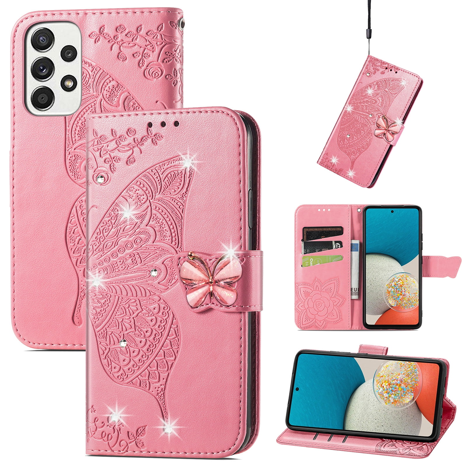 a♡ Dteck Case for Samsung Galaxy A53 5G,Magnetic Leather Card Holder