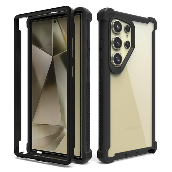 Dteck Case for Samsung Galaxy Note 20,Shockproof Dual-Layer Protection Silicone+PC Case Heavy Duty Rugged Crystal Clear Back Cover for Samsung Galaxy Note 20,Black
