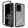 thumbnail image 1 of Dteck Case for Samsung Galaxy S20 6.2 inch, Shockproof Rubber Case Transparent Hard PC Back Phone Protective Slim Cover (Without Built-in Screen Protector) ,Black, 1 of 1