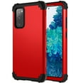 thumbnail image 1 of Dteck Case for Samsung Galaxy S20 FE (6.5-inch),Shockproof Rubber 3-Layer Protection Hybrid Hard Back Armor Galaxy S20 Fan Edition 5G Case Cover without Screen Protector,Red, 1 of 6