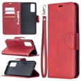 thumbnail image 1 of Dteck Case for Samsung Galaxy S20 FE(6.5 inches),Luxury Magnetic Leather Rubber Wallet Card Holder Flip Strap Cover Protective Shockproof Kickstand S20 FE 5G Phone Case ,Red, 1 of 5