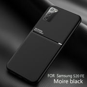 Dteck Case For Samsung Galaxy S20 FE 6.5 inches,Luxury Shockproof Rubber Silicone TPU Galaxy S20 FE 5G Protector Ultra Slim Hybrid Business Back Phone Cover,Black