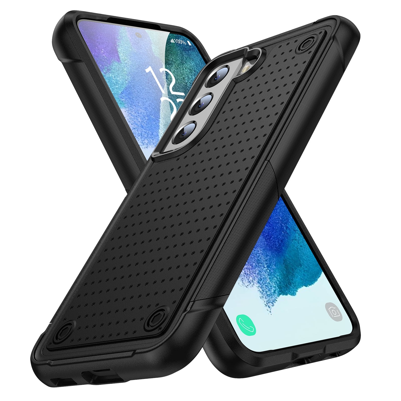 Dteck Case for Samsung Galaxy S21 FE 5G,Dual Layer Protective