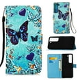 thumbnail image 1 of Dteck Case for Samsung Galaxy S22,Magnetic PU Leather Patterned Flip Kickstand Case With Wrist Strap Built-in Card Slots Cover for Galaxy S22 5G,Butterfly, 1 of 6