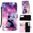 thumbnail image 1 of Dteck Case for Samsung Galaxy S22,Magnetic PU Leather Patterned Flip Kickstand Case With Wrist Strap Built-in Card Slots Cover for Galaxy S22 5G,Panda, 1 of 6