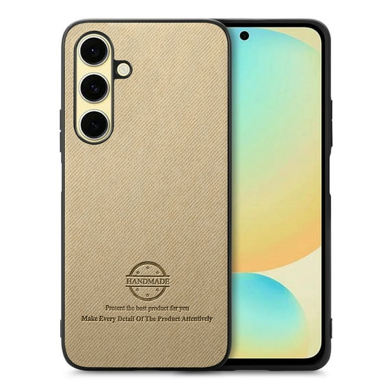 Dteck Case for Samsung Galaxy S22 Plus,Slim Premium Canvas Grain PU Leather,Soft TPU Bumper,Non-Slip Anti-Scratch Shock-Absorbent,Protective Phone Cover for Samsung Galaxy S22 Plus,Khaki