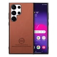 thumbnail image 1 of Dteck Case for Samsung Galaxy S22 Ultra,Slim Premium Canvas Grain PU Leather,Soft TPU Bumper,Non-Slip Anti-Scratch Shock-Absorbent,Protective Phone Cover for Samsung Galaxy S22 Ultra,Brown, 1 of 8