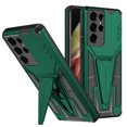 thumbnail image 1 of Dteck Case for Samsung Galaxy S22 Ultra with Stand, Hybrid Dual Layer Heavy Duty Military Grade Armor Defender Sleek Touch Protective Phone Cover Work with Magnetic Car Holder,Darkgreen, 1 of 7
