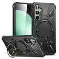 thumbnail image 1 of Dteck Case for Samsung Galaxy S23 FE, Shockproof Rubber Case Magnetic Military Grade Drop Armor 360°Rotating Hidden Kickstand Cover for Galaxy S23 FE,Black, 1 of 8