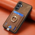 thumbnail image 1 of Dteck Case for Samsung Galaxy S23 FE with Stand,2 in 1 Detachable Magnetic Leather Card Slot Wallet Case Ring Holder Kickstand Protective Shockproof Back Cover for Galaxy S23 FE,Brown, 1 of 11