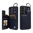 thumbnail image 1 of Dteck Case for Samsung Galaxy S23,Magnetic Clasp Luxury PU Leather Card Slots Stand Durable Shockproof Case Back Wallet Flip Cover with Ring Buckle Cover for Galaxy S23,Black, 1 of 10