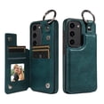 thumbnail image 1 of Dteck Case for Samsung Galaxy S23,Magnetic Clasp Luxury PU Leather Card Slots Stand Durable Shockproof Case Back Wallet Flip Cover with Ring Buckle Cover for Galaxy S23,Green, 1 of 10