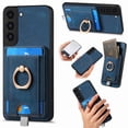 thumbnail image 1 of Dteck Case for Samsung Galaxy S23 with Stand,2 in 1 Detachable Magnetic Leather Card Slot Wallet Case Ring Holder Kickstand Protective Shockproof Back Cover for Galaxy S23,Blue, 1 of 11