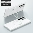 thumbnail image 1 of Dteck Case for Samsung Galaxy S23 Ultra,Shockproof PC Case Magnetic Invisible Stand Slim Back Cover Compatible with MagSafe for Galaxy S23 Ultra,White, 1 of 6