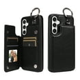 thumbnail image 1 of Dteck Case for Samsung Galaxy S24,Magnetic Clasp Luxury PU Leather Card Slots Stand Durable Shockproof Case Back Wallet Flip Cover with Ring Buckle Cover for Galaxy S24,Black, 1 of 8