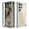 thumbnail image 1 of Dteck Case for Samsung Galaxy S24 Ultra,Shockproof Dual-Layer Protection Silicone+PC Case Heavy Duty Rugged Crystal Clear Back Cover for Samsung Galaxy S24 Ultra,Gray, 1 of 2