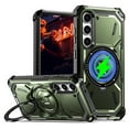thumbnail image 1 of Dteck Case for Samsung Galaxy S25 Plus,Magnetic Rubber Compatible with Mag-Safe Case Shockproof Invisible Kickstand Dual Layer Protective Armor Cover,Armygreen, 1 of 6