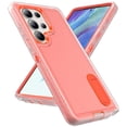 thumbnail image 1 of Dteck Case for Samsung Galaxy S25 Ultra,Shockproof Rubber+PC Protection Case Built-in Kickstand Military Grade Protective Cover for Galaxy S25 Ultra,Clear+Orange, 1 of 7