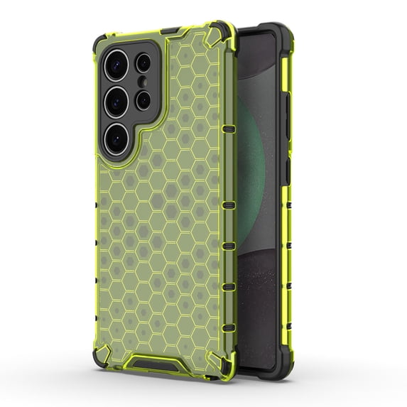 Dteck Case for Samsung Galaxy S25 Ultra, Shockproof TPU Lining Pattern Phone Case, Four-Corner Protection and Anti-Fall Protection Soft TPU Rubber Phone Cover for Samsung Galaxy S25 Ultra , Green