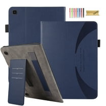 Dteck Case for Samsung Galaxy Tab A 8.0 2019 Model SM-T290/T295/T297), Premium PU Leather Case with Card Holder & Hand Strap, Multi-Angle Stand Folio Cover,Blue