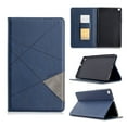 thumbnail image 1 of Dteck Case for Samsung Galaxy Tab A 8.0" SM-T290 (2019 Released), Luxury Leather Rhombus Patterned Wallet Card Holder Cover Folio Protective Kickstand Cover,Blue, 1 of 5