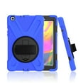 thumbnail image 1 of Dteck Case For Samsung Galaxy Tab A 8.0 SM-T290 T295 (2019 Released), Shockproof Armor Heavy Duty Drop Protection Shield Cover Kickstand Handstrap Palmstrap Rubber Hard Case 8 inches,Blue, 1 of 7