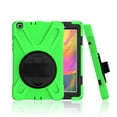 thumbnail image 1 of Dteck Case For Samsung Galaxy Tab A 8.0 SM-T290 T295 (2019 Released), Shockproof Armor Heavy Duty Drop Protection Shield Cover Kickstand Handstrap Palmstrap Rubber Hard Case 8 inches,Green, 1 of 7
