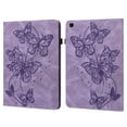 thumbnail image 1 of Dteck Case For Samsung Galaxy Tab A 8.0" T290/T295,Luxury Leather Butterfly Pattern Card Holder Wallet Case Kickstand Hybrid Rubber Folio Flip Protective Cover,Purple, 1 of 8