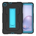 thumbnail image 1 of Dteck Case for Samsung Galaxy Tab A 8.4" SM-T307 (2020 Released),Shockproof Armor Rugged Rubber Case Hybrid Hard PC Protective Stand Cover (Without Built-in Screen Protector),Black+Blue, 1 of 6