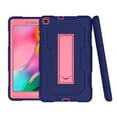 thumbnail image 1 of Dteck Case for Samsung Galaxy Tab A SM-T290 8.0 inch (2019 Released),Shockproof Armor Rugged Rubber Case Hybrid Hard PC Protective Stand Cover (Without Built-in Screen Protector),Navy+Rose, 1 of 6