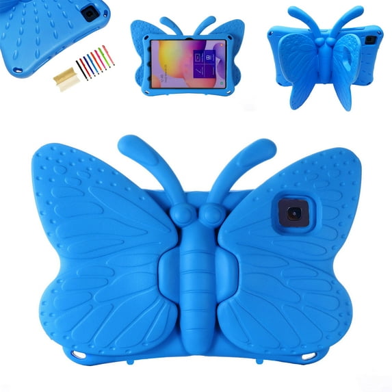Dteck Case for Samsung Galaxy Tab A7 10.4" SM-T500 T505 (2020 Released) 10.4-inch,Shockproof Butterfly EVA Foam Kickstand Kids Friendly Protector Lightweight Case Cover,Blue