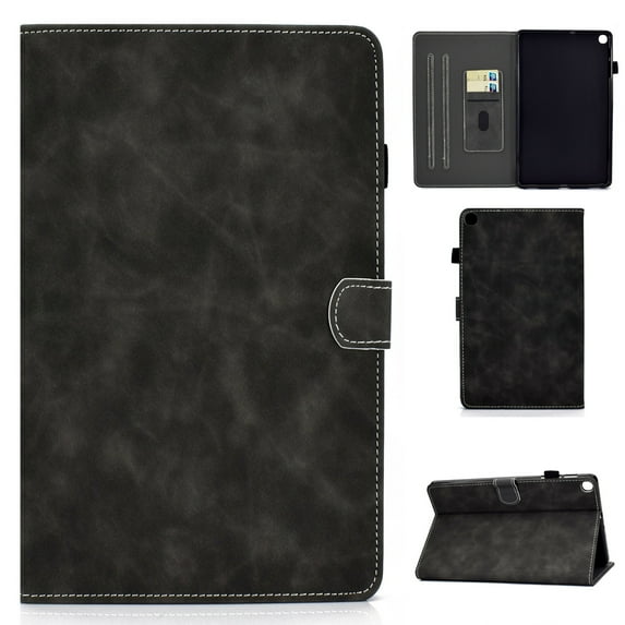 Dteck Case For Samsung Galaxy Tab A7 10.4" SM-T500 T505 (2020 Released),Magnetic Leather Card Holder Wallet Folio Flip Kickstand Cover 10.4-inch ,Gray
