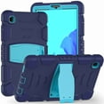 thumbnail image 1 of Dteck Case for Samsung Galaxy Tab A7 Lite 2021 8.7 inch SM-T225/T220, Hybrid Rugged Heavy Duty 3 in 1 TPU + PC Combo 3 Layer Shockproof Protective Cover Case with Kickstand -#1 Navyblue/Blue, 1 of 8