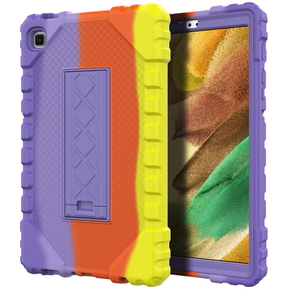 Dteck Case for Samsung Galaxy Tab A7 Lite 8.7-Inch 2021 Release Tablet Model (SM-T225/T220), Heavy Duty Rugged Shockproof Case High Impact Protective Cover with Kickstand,Rainbow E