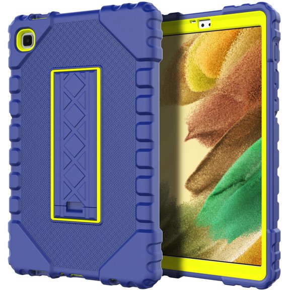 Dteck Case for Samsung Galaxy Tab A7 Lite 8.7-Inch 2021 Release Tablet Model (SM-T225/T220), Heavy Duty Rugged Shockproof Case High Impact Protective Cover with Kickstand,Navy Blue+Green