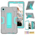 thumbnail image 1 of Dteck Case for Samsung Galaxy Tab A7 Lite 8.7 Inch SM-T220/SM-T225 Released 2021 with Screen Protector, Dteck Rugged Shockproof Kickstand Case, Full Body Protection Shell for Kids,Gray/Mint, 1 of 5