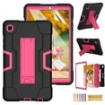thumbnail image 1 of Dteck Case for Samsung Galaxy Tab A7 Lite 8.7 Inch SM-T220/SM-T225 Released 2021 with Screen Protector, Dteck Rugged Shockproof Kickstand Case, Full Body Protection Shell for Kids,Black/Rose, 1 of 5