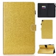 thumbnail image 1 of Dteck Case for Samsung Galaxy Tab A7 Lite 8.7-inch SM-T220 T225 (2021),Magnetic Bling Glitter Card Holder Wallet Case PU Leather Kickstand Hybrid Rubber Folio Protective Cover,Gold, 1 of 7