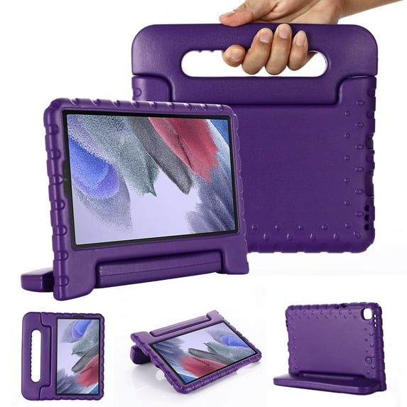 Dteck Case for Samsung Galaxy Tab A7 Lite 8.7-inch SM-T220 T225 (2021 Released),Kids Friendly EVA Foam Handle Kickstand Case Shockproof Light Weight Back Protective Cover,Purple
