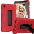 thumbnail image 1 of Dteck Case for Samsung Galaxy Tab A7 Lite 8.7-inch SM-T220 T225 (2021),Shockproof Rubber Hybrid Hard Kickstand Drop Proof Case Protective Cover without Screen Protector,Red+Black, 1 of 6