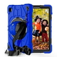 thumbnail image 1 of Dteck Case for Samsung Galaxy Tab A7 Lite 8.7-inch T220 T225,Heavy Duty 3-Layer Protection Rotating Stand Case Shockproof Armor Hard Cover with Shoulder Strap for Galaxy Tab A7 Lite 8.7-inch,Blue, 1 of 7