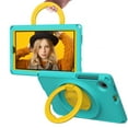 thumbnail image 1 of Dteck Case for Samsung Galaxy Tab A7 Lite 8.7 inch T220 T225,Shockproof Rugged Kids Friendly EVA Case Hand Grip 360° Rotating Kickstand Washable Tablet Cover,Mint, 1 of 5