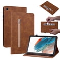 thumbnail image 1 of Dteck Case for Samsung Galaxy Tab A8 10.5" 2022 Case SM-X200/X205 PU Leather Cover Lightweight Flip Stand Shell with Elastic Band & Card Holder for Galaxy Tab A8 10.5 inch Tablet,Brown, 1 of 5