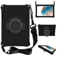 thumbnail image 1 of Dteck Case for Samsung Galaxy Tab A8 10.5 Inch (2022), SM-X200/X205/X207 with 360 Degree Rotating Kickstand Shoulder Strap Heavy Duty Protective Rugged Case Cover, Black, 1 of 7