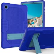 Dteck Case for Samsung Galaxy Tab A8 10.5 Inch 2022 (SM-X200/X205/X207), Hybrid 3 in 1 Shockproof Rugged Drop Protection Kickstand Armor Cover for Samsung Galaxy Tab A8 10.5 Inch,Blue