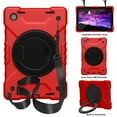 thumbnail image 1 of Dteck Case for Samsung Galaxy Tab A8 10.5 Inch 2022,Shockproof Cover with 360 Rotating Handle Kickstand Shoulder Strap Heavy Duty Case for Samsung Galaxy Tab A8 10.5" X200/X205/X207,Red, 1 of 9
