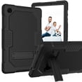 thumbnail image 1 of Dteck Case For Samsung Galaxy Tab A8 10.5" X200/X205/X207,Shockproof 3-Layer Protection Rubber Rugged Case Heavy Duty Kickstand Cover for Galaxy Tab A8 10.5-inch (2022),Black, 1 of 7